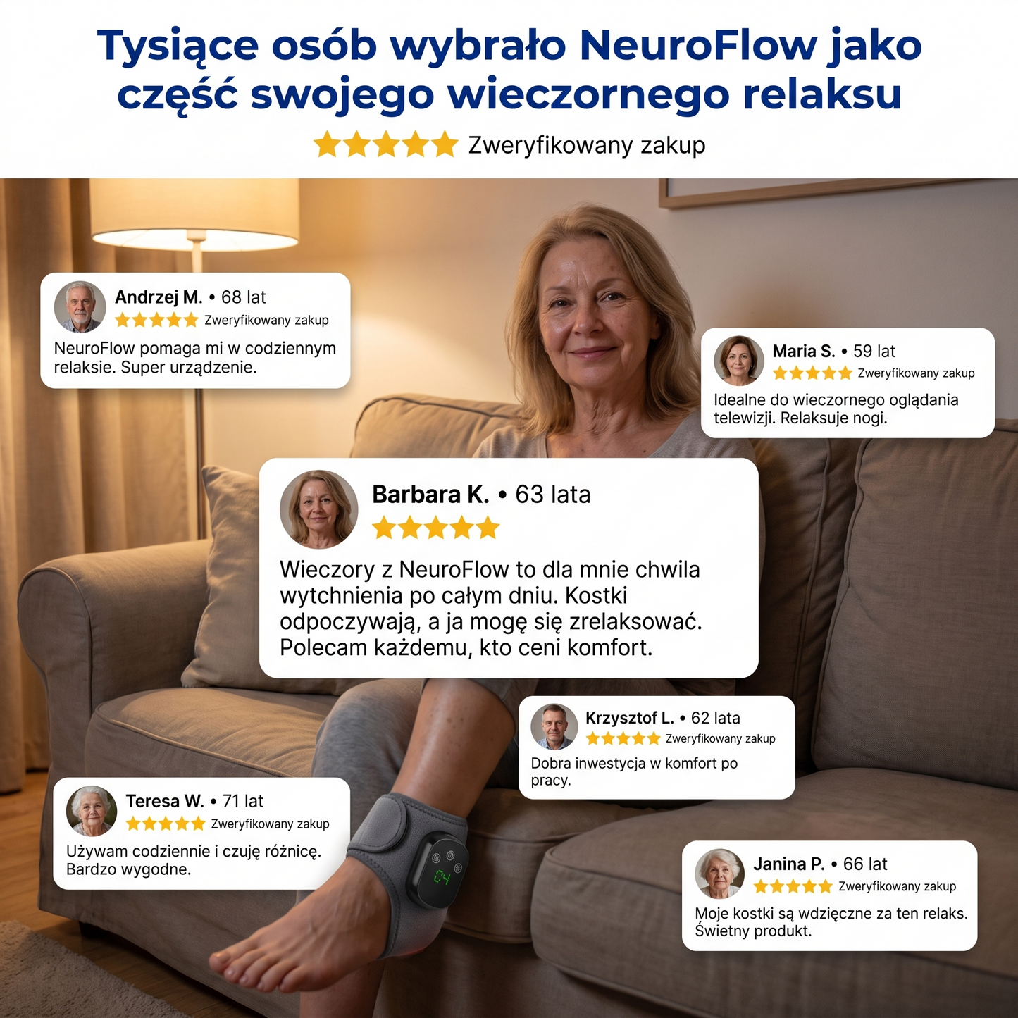 NeuroFlow EMS, Ciepło i Masaż w jednym urządzeniu